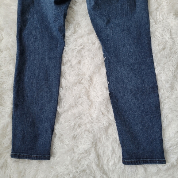 LOFT Skinny Crop Dark Wash Jeans Women's Size 27/4 - Picture 8 of 13